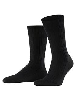 FALKE Herren Socken Bristol Pure M SO Wolle einfarbig 1 Paar, Schwarz (Black 3000), 41-42 von FALKE