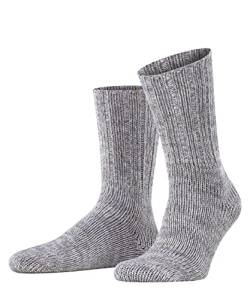 FALKE Herren Socken Brooklyn M SO Baumwolle einfarbig 1 Paar, Grau (Metal Grey 3463), 47-50 von FALKE