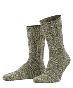 FALKE Herren Socken Brooklyn M SO Baumwolle einfarbig 1 Paar, Grün (Thymian 7821), 43-46 von FALKE