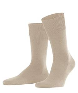 FALKE Herren Socken ClimaWool M SO Lyocell Wolle einfarbig 1 Paar, Beige (Pebble Melange 4044), 45-46 von FALKE