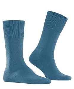 FALKE Herren Socken ClimaWool M SO Lyocell Wolle einfarbig 1 Paar, Blau (Deep Sea 6501), 39-40 von FALKE