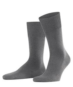 FALKE Herren Socken ClimaWool M SO Lyocell Wolle einfarbig 1 Paar, Grau (Light Grey Melange 3216), 39-40 von FALKE