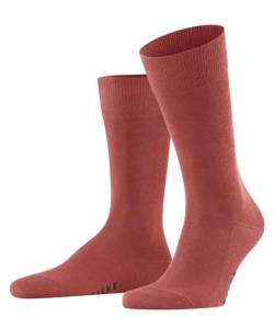 FALKE Herren Socken Family M SO nachhaltige biologische Baumwolle einfarbig 1 Paar, Rot (Lobster 8862) neu - umweltfreundlich, 43-46 von FALKE