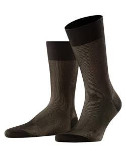 FALKE Herren Socken Fine Shadow M SO Baumwolle gemustert 1 Paar, Braun (Brown 5931), 41-42 von FALKE