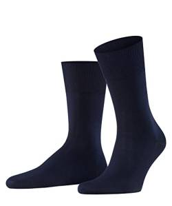 FALKE Herren Socken Firenze M SO Fil d´Écosse Baumwolle einfarbig 1 Paar, Blau (Dark Navy 6370), 39-40 von FALKE