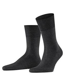 FALKE Herren Socken Firenze M SO Fil d´Écosse Baumwolle einfarbig 1 Paar, Grau (Anthracite Melange 3190), 39-40 von FALKE