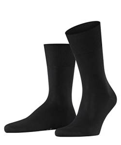 FALKE Herren Socken Firenze M SO Fil d´Écosse Baumwolle einfarbig 1 Paar, Schwarz (Black 3000), 39-40 von FALKE