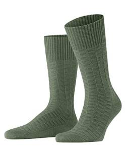 FALKE Herren Socken Joint Knit M SO Hanf Baumwolle einfarbig 1 Paar, Grün (Aloe 7431), 41-42 von FALKE