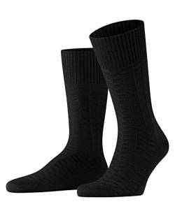 FALKE Herren Socken Joint Knit M SO Hanf Baumwolle einfarbig 1 Paar, Schwarz (Black 3000), 39-40 von FALKE