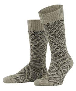 FALKE Herren Socken Loom Flair, Baumwolle Wolle, 1 Paar, Beige (Clay 4067), 45-46 von FALKE