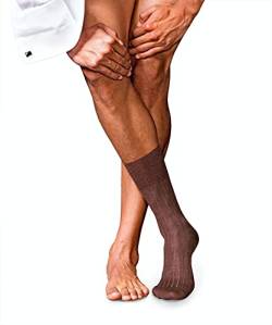 FALKE Herren Socken No. 2 M SO Kashmir einfarbig 1 Paar, Braun (Teak Melange 5456), 43-44 von FALKE