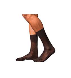 FALKE Herren Socken No. 9 M SO Pure Fil d´Écosse Baumwolle einfarbig 1 Paar, Braun (Brown 5930), 41-42 von FALKE