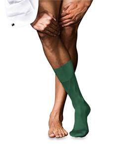 FALKE Herren Socken No. 9 M SO Pure Fil d´Écosse Baumwolle einfarbig 1 Paar, Grün (Hunter Green 7441), 39-40 von FALKE
