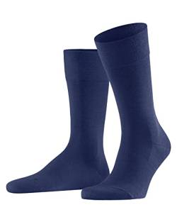 FALKE Herren Socken Sensitive Berlin M SO Wolle Baumwolle mit Komfortbund 1 Paar, Blau (Sapphire 6055) neu - umweltfreundlich, 39-42 von FALKE
