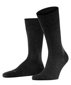 FALKE Herren Socken Sensitive Berlin M SO Wolle Baumwolle mit Komfortbund 1 Paar, Schwarz (Black 3000) neu - umweltfreundlich, 47-50 von FALKE