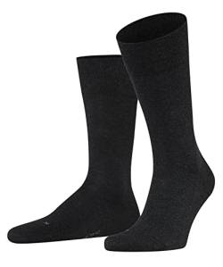 FALKE Herren Socken Sensitive London M SO Baumwolle mit Komfortbund 1 Paar, Grau (Anthracite Melange 3080) neu - umweltfreundlich, 39-42 von FALKE