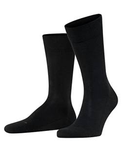 FALKE Herren Socken Sensitive London M SO Baumwolle mit Komfortbund 1 Paar, Schwarz (Black 3000) neu - umweltfreundlich, 47-50 von FALKE