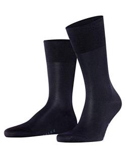 FALKE Herren Socken Tiago M SO Baumwolle einfarbig 1 Paar, Blau (Dark Navy 6370), 47-48 von FALKE