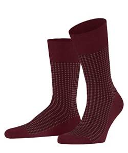 FALKE Herren Socken Uptown Tie M SO Baumwolle gemustert 1 Paar, Rot (Scarlet 8228), 39-40 von FALKE