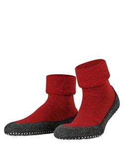 FALKE Herren Stoppersocken Cosyshoe M HP Wolle rutschhemmende Noppen 1 Paar, Rot (Fire 8150), 43-44 von FALKE