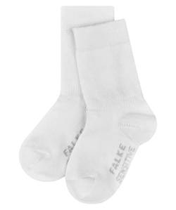 FALKE Unisex Baby Socken Sensitive B SO Baumwolle mit Komfortbund 1 Paar, Weiß (White 2000), 74-80 von FALKE