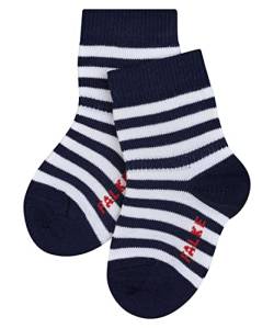 FALKE Unisex Baby Socken Stripe B SO Baumwolle gemustert 1 Paar, Blau (Marine 6120) neu - umweltfreundlich, 62-68 von FALKE
