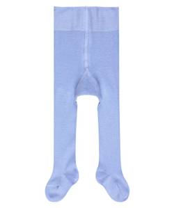 FALKE Unisex Baby Strumpfhose Family B TI nachhaltige biologische Baumwolle einfarbig 1 Stück, Blau (Crystal Blue 6290) neu - umweltfreundlich, 74-80 von FALKE