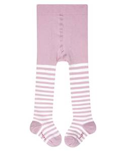 FALKE Unisex Baby Strumpfhose Stripe, Baumwolle, 1 Stück, Rosa (Thulit 8663), 62-68 von FALKE