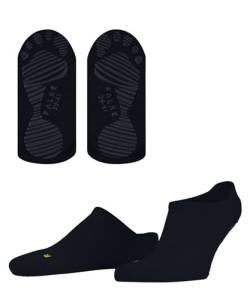 FALKE Unisex Hausschuh-Socken Cool Kick U HP weich atmungsaktiv schnelltrocknend rutschhemmende Noppen 1 Paar, Blau (Marine 6120), 37-38 von FALKE