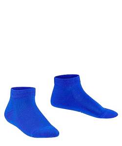 FALKE Unisex Kinder Sneakersocken Family K SN Baumwolle kurz einfarbig 1 Paar, Blau (Cobalt Blue 6054), 23-26 von FALKE