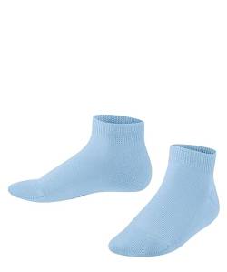 FALKE Unisex Kinder Sneakersocken Family K SN nachhaltige biologische Baumwolle kurz einfarbig 1 Paar, Blau (Crystal Blue 6290) neu - umweltfreundlich, 19-22 von FALKE