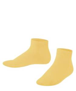 FALKE Unisex Kinder Sneakersocken Family K SN nachhaltige biologische Baumwolle kurz einfarbig 1 Paar, Gelb (Banana 1410) neu - umweltfreundlich, 31-34 von FALKE