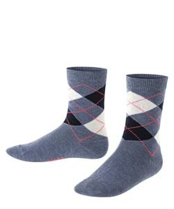 FALKE Unisex Kinder Socken Classic Argyle K SO Baumwolle gemustert 1 Paar, Blau (Blue/Blue 6661), 39-42 von FALKE