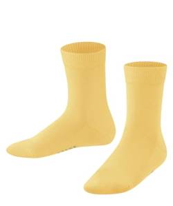 FALKE Unisex Kinder Socken Family K SO nachhaltige biologische Baumwolle einfarbig 1 Paar, Gelb (Banana 1410) neu - umweltfreundlich, 35-38 von FALKE
