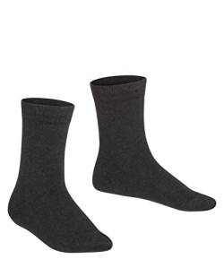 FALKE Unisex Kinder Socken Family K SO nachhaltige biologische Baumwolle einfarbig 1 Paar, Grau (Anthracite Melange 3080) neu - umweltfreundlich, 39-42 von FALKE