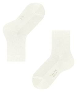 FALKE Unisex Kinder Socken Family K SO nachhaltige biologische Baumwolle einfarbig 1 Paar, Weiß (Off-White 2040) neu - umweltfreundlich, 31-34 von FALKE