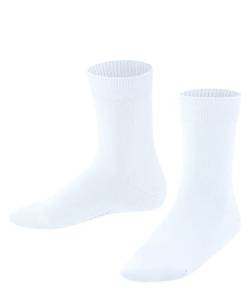 FALKE Unisex Kinder Socken Family K SO nachhaltige biologische Baumwolle einfarbig 1 Paar, Weiß (White 2000) neu - umweltfreundlich, 39-42 von FALKE