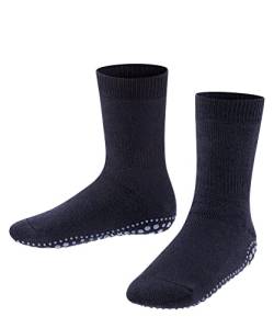 FALKE Unisex Kinder Stoppersocken Catspads K HP Baumwolle Wolle rutschhemmende Noppen 1 Paar, Blau (Dark Marine 6170), 19-22 von FALKE