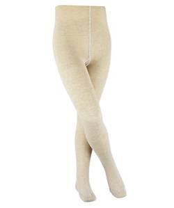 FALKE Unisex Kinder Strumpfhose Family K TI nachhaltige biologische Baumwolle dick einfarbig 1 Stück, Beige (Sand Melange 4650) neu - umweltfreundlich, 80-92 von FALKE