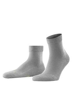 FALKE Unisex Kurzsocken Cool Kick Atmungsaktiv Schnelltrocknend einfarbig 1 Paar, Grau (Light Grey 3401), 35-36 von FALKE