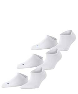 FALKE Unisex Sneakersocken Cool Kick Sneaker 3-Pack U SN Weich atmungsaktiv schnelltrocknend kurz einfarbig 3 Paar, Weiß (White 2000), 42-43 von FALKE