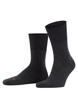 FALKE Unisex Socken Run, Baumwolle, 1 Paar, Grau (Dark Grey 3970), 37-38 von FALKE
