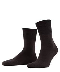 FALKE Unisex Socken Run U SO Baumwolle einfarbig 1 Paar, Braun (Dark Brown 5450), 37-38 von FALKE