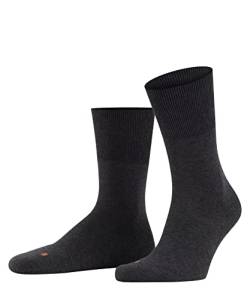 FALKE Unisex Socken Run U SO Baumwolle einfarbig 1 Paar, Grau (Dark Grey 3970), 44-45 von FALKE