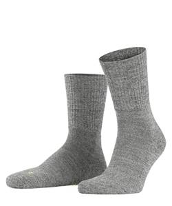 FALKE Unisex Socken Walkie Light U SO Wolle einfarbig 1 Paar, Grau (Graphite Melange 3060), 44-45 von FALKE