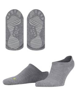 FALKE Unisex Stoppersocken Cool Kick U HP weich atmungsaktiv schnelltrocknend rutschhemmende Noppen 1 Paar, Grau (Light Grey Melange 3775), 46-48 von FALKE