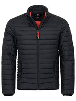 FALKENSTEJN Durban Herren Steppjacke leichte sportliche Übergangsjacke modische Jacke für Männer (S, black) von FALKENSTEJN