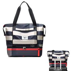 Damen Sport Gym Tote | Große Kapazität Faltbare Reisetasche für Wome - Wasserdicht Leicht Faltbare Reisetasche Reise Duffel Bag Gym Bag für Reisen, Sport, Gym Lear-au von FALOME