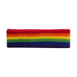Gay Pride Regenbogen-Stirnband – Elastisches Haarband, dehnbares Schweißband-Zubehör für Stolzfeier, LGBT-Geschenk für Freunde, Familie, Liebhaber, Stolz für Männer und Frauen von FALOME