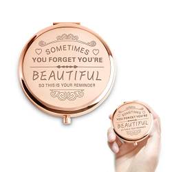 FAMIDIQGO Birthday Gifts for Women Compact Makeup Mirror,Gifts for Women, Festival,Valentine's Day,Christmas,Mother's Day, Graduation Party von FAMIDIQGO